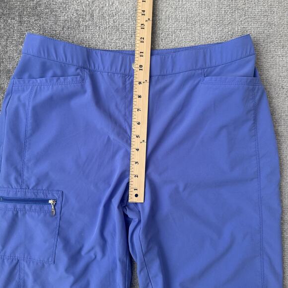 Chicos Zenergy Golf Short Women 2 (US 12) Blue Bermuda Stretch Pocket Activewear - Picture 6 of 8